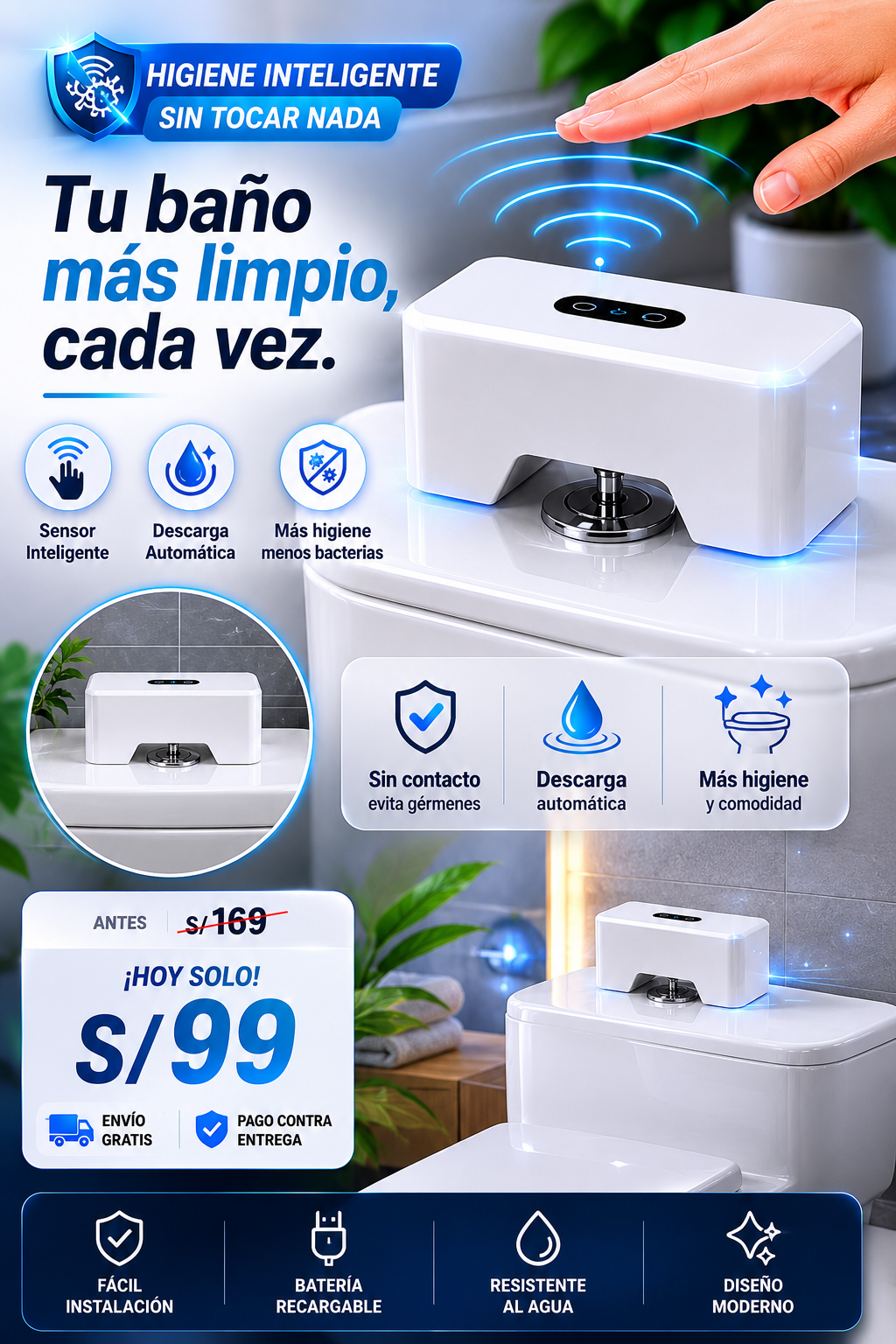 Higienix Pro Sensor para Inodoro