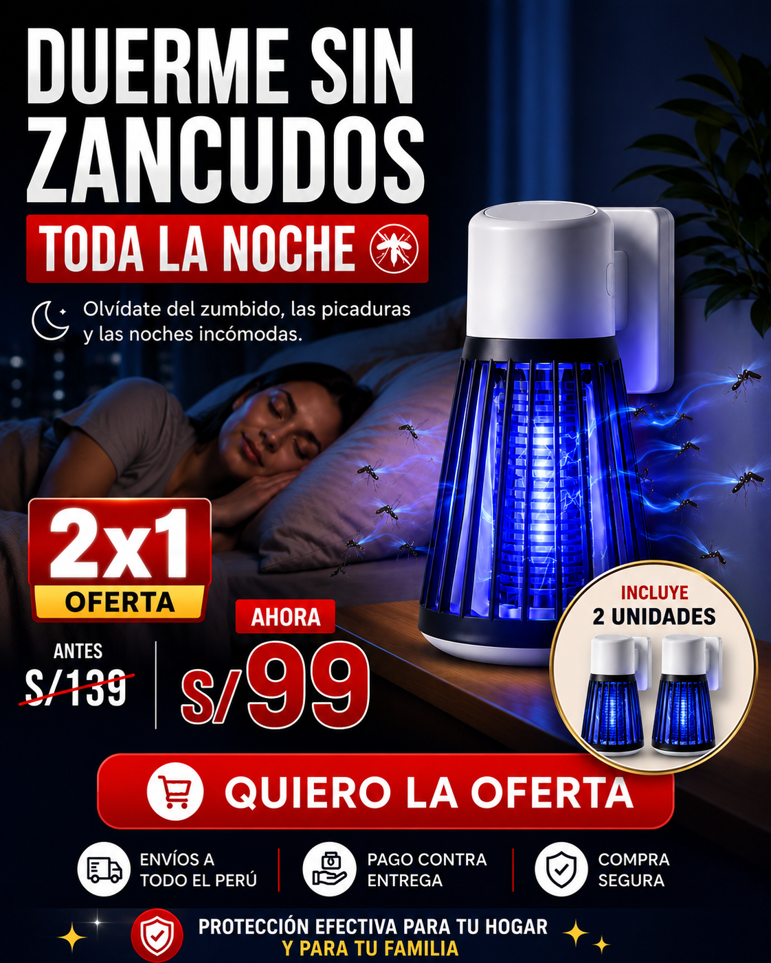 Lampara Mata Zancudos